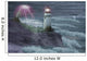 Lighthouse Storm Wall Decal