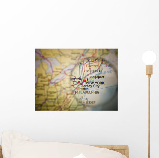 New York Map Wall Decal