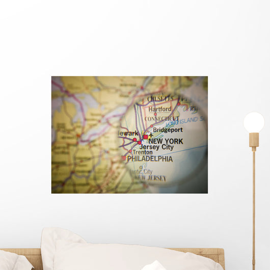 New York Map Wall Decal