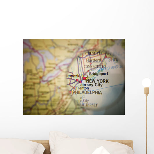 New York Map Wall Decal