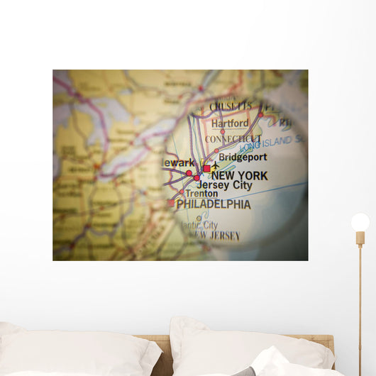 New York Map Wall Decal