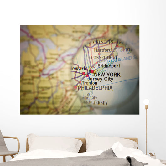New York Map Wall Decal