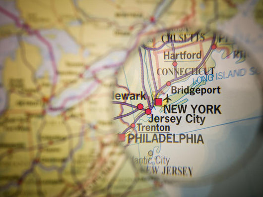 New York Map Wall Decal