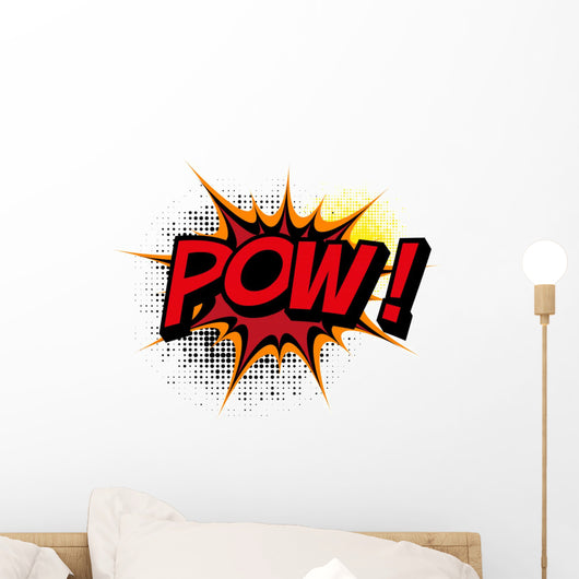 Pow Comic Book Explosion Wall Decal