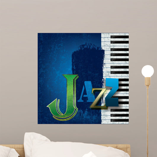 Abstract Jazz Music Wall Decal