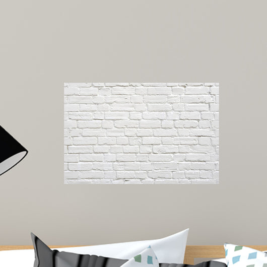 White Brick Wall Wall Decal