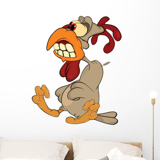 Cock Cartoon Wall Decal