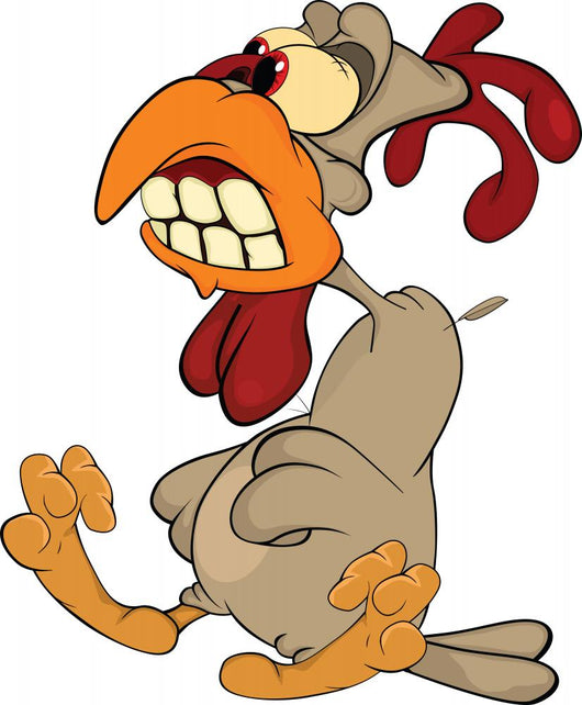 Cock Cartoon Wall Decal
