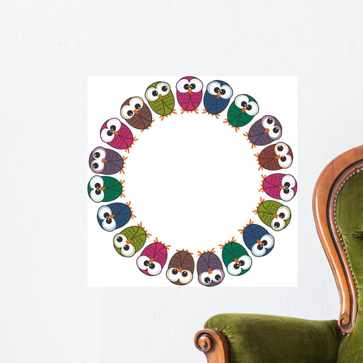 Owl Frame Wall Decal