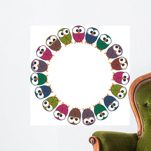 Owl Frame Wall Decal