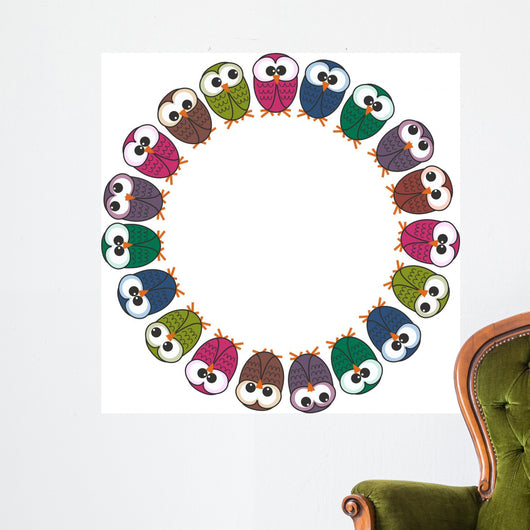 Owl Frame Wall Decal