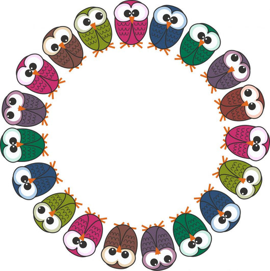 Owl Frame Wall Decal