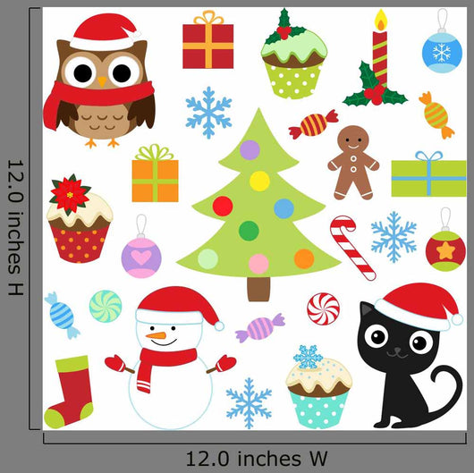 Christmas Vector Cute Elements Wall Decal