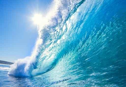 Blue Ocean Wave 11 Wall Decal