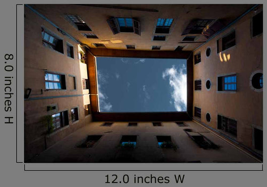 Semi Enclosed European Courtyard Wall Decal