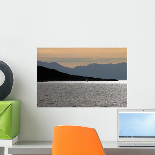 Sunrise Sail Magellan Straits Wall Decal