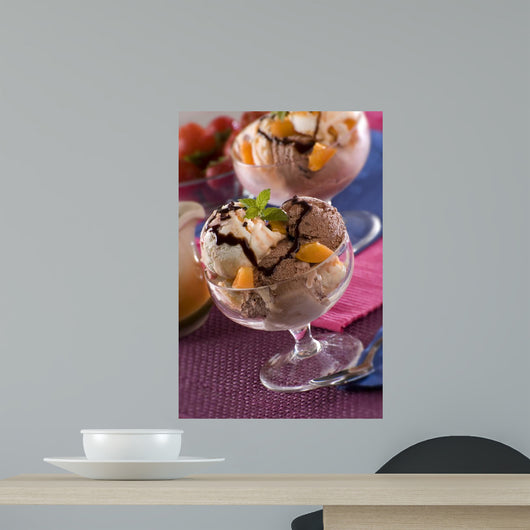 Chocolate And Apricot Ice Wall Decal