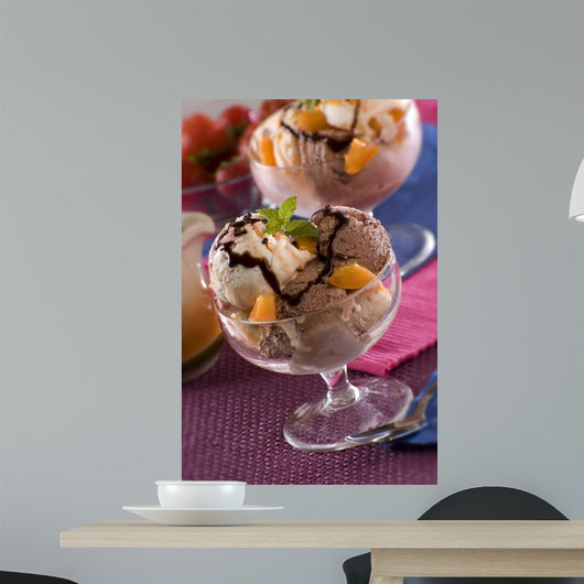 Chocolate And Apricot Ice Wall Decal
