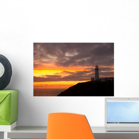 Sunset South Stack Lighthouse Wall Decal