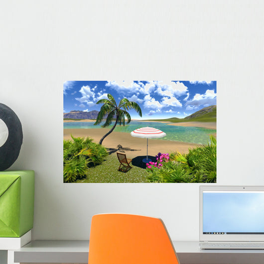Paradise Lagoon Wall Decal