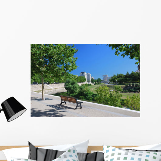 Bench Banks Lez Wall Decal