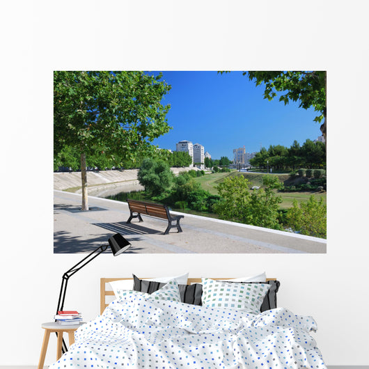 Bench Banks Lez Wall Decal