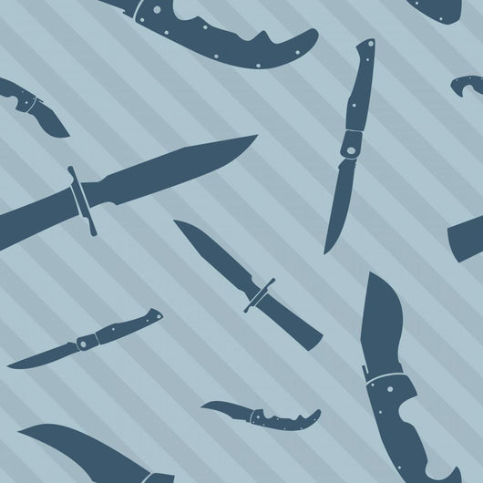 Knife And Blade Seamless Wall Decal