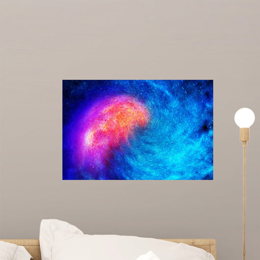 Swirling Nebula With Stars Wall Decal