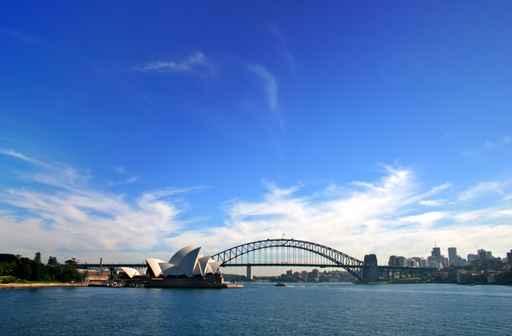 Sydney Opera House and Harbour Bridge Distant Wall Decal