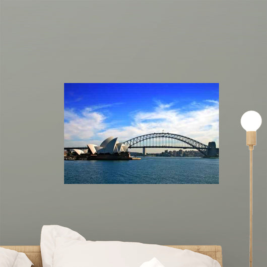 Sydney Opera House and Harbour Bridge Close-Up Wall Decal