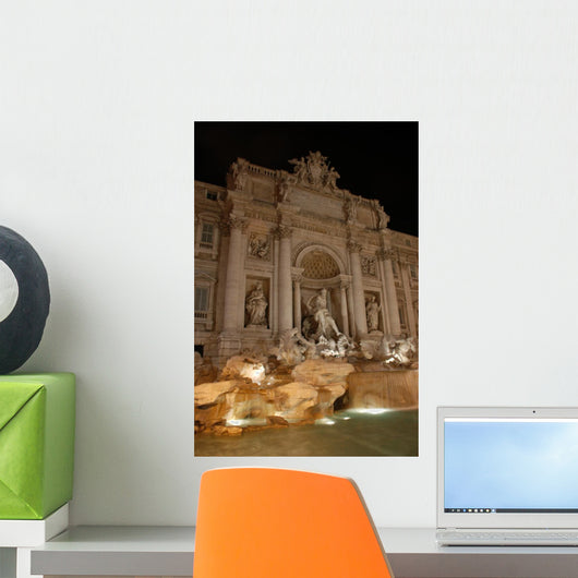 Fontana Di Trevi Hochformat Wall Decal