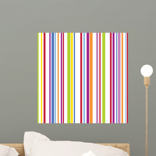 Bright Stripe Pattern Wall Decal