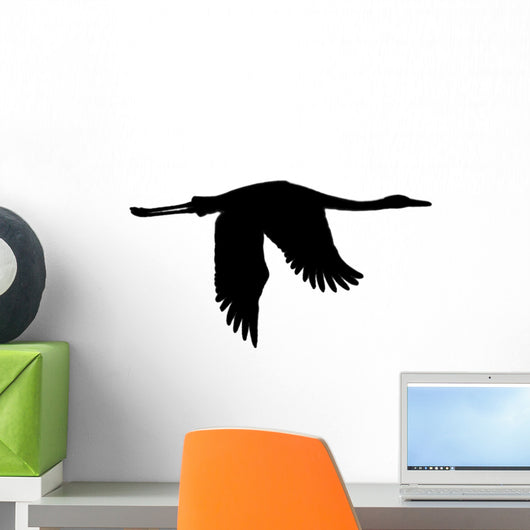 Crane Silhouette Wall Decal
