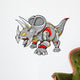 Robot Cyobrg Triceratops Dinosaur Vector Illustration Wall Decal