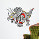Robot Cyobrg Triceratops Dinosaur Vector Illustration Wall Decal