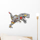 Robot Cyborg Tyrannosaurus Dinosaur Wall Decal