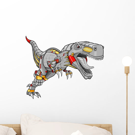Robot Cyborg Tyrannosaurus Dinosaur Wall Decal