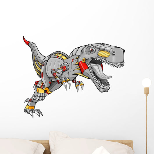 Robot Cyborg Tyrannosaurus Dinosaur Wall Decal