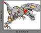 Robot Cyborg Tyrannosaurus Dinosaur Wall Decal