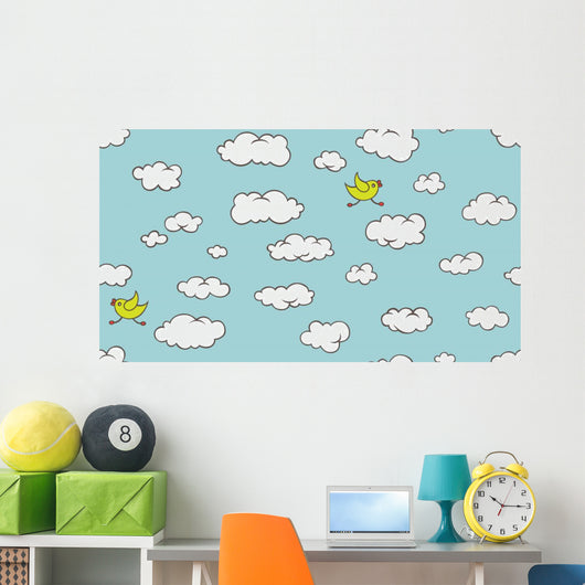 Seamless Clouds Wall Decal