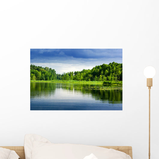 Lake And Forest Wall Decal