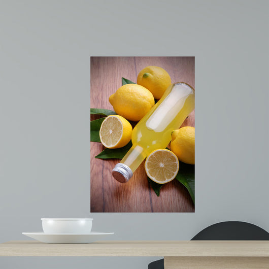 Limoncello Bottles One Wall Decal