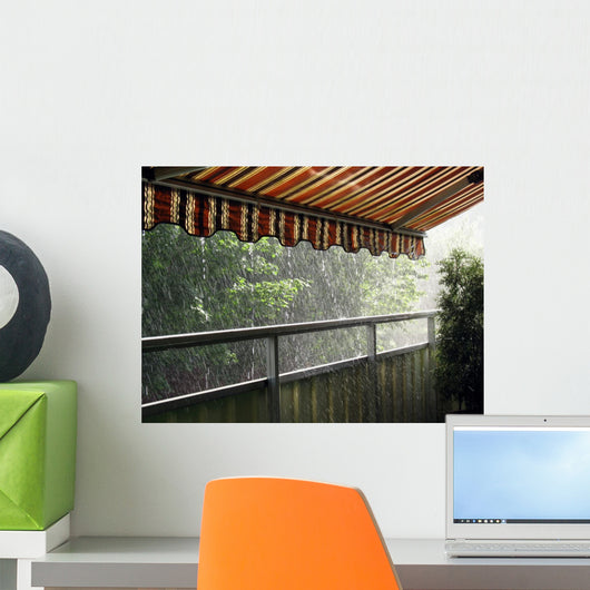 Heavy Rain Summer Time Wall Decal