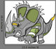 Robot Machine Triceratops Dinosaur Wall Decal
