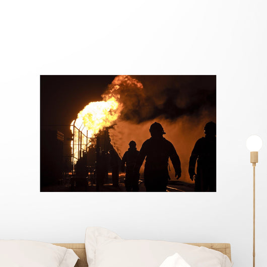 Firefighters Action After Gas Wall Decal