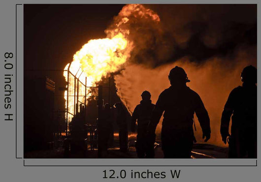 Firefighters Action After Gas Wall Decal