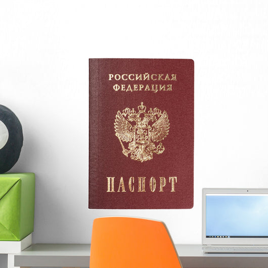 Russian Passport Wall Decal