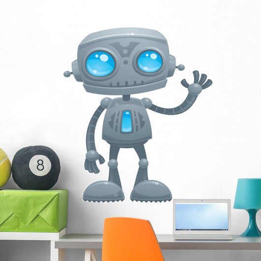 Waving Robot Wall Decal