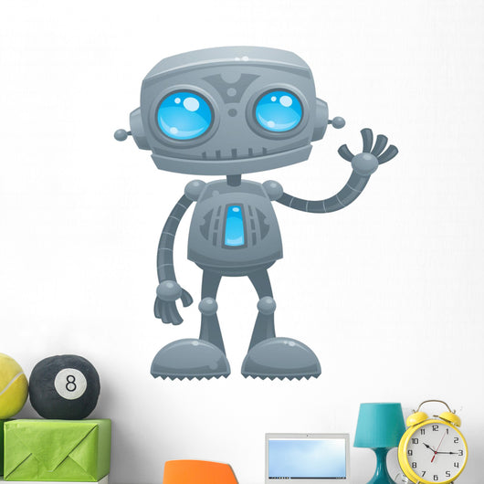 Waving Robot Wall Decal