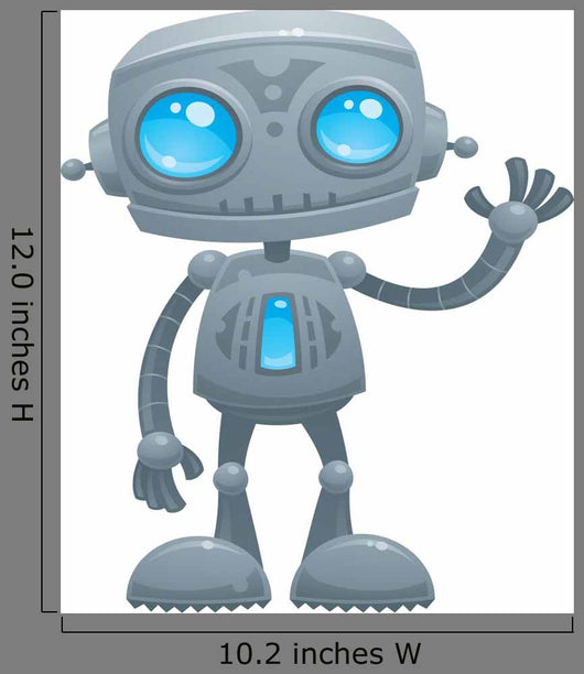 Waving Robot Wall Decal